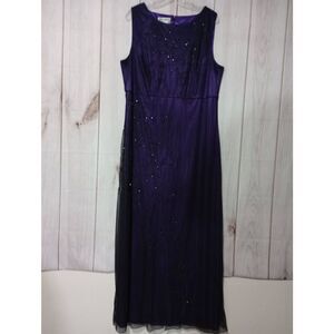 Brilliante Dress‎ Ladies 1x Sleeveless Beaded Purple